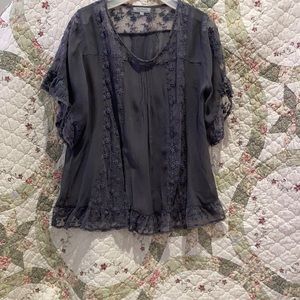 World Market lace georgette top.